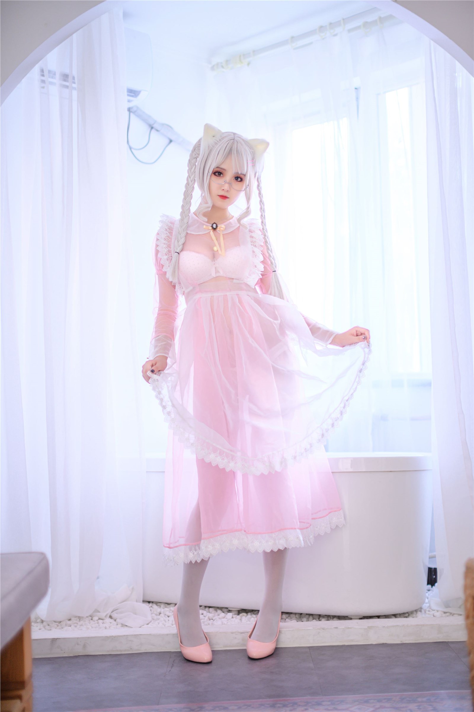 Chu Chu - Pink transparent maid(17)